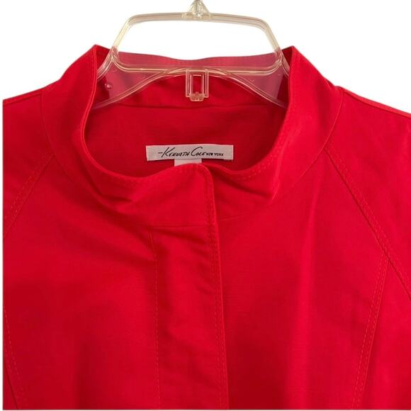Vintage 2000 Kenneth Cole Zip Jacket Blazer Mini Peplum Sz 6  Office - Picture 2 of 6